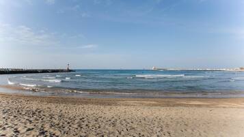 Vlak bij het strand, wit zand