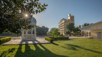 Outdoor wedding area