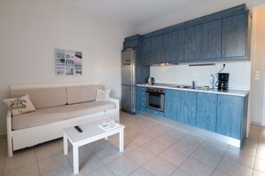 開放式客房, 花園景 | 客廳 | 智能電視