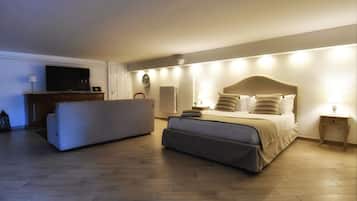 Suite Deluxe, vista montagna | 1 camera, biancheria da letto di alta qualità, copriletto in piuma