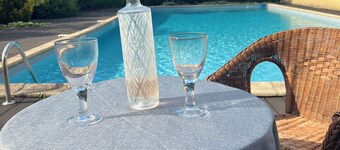 Secluded renovated farmhouse  with large (16x8m) private pool /grounds (0,6 ha) 