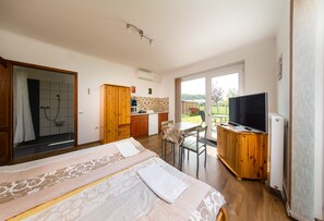 Apartment, Accessible, Terrace | Memory-foam beds, desk, blackout curtains, soundproofing - Szabolcs Apartments (Demjén)