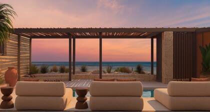 Espera Luxury Beach Front Residence, yksityinen uima-allas ja kävely kaikkiin palveluihin!