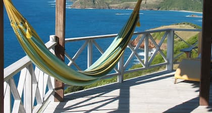 Secluded skytop retreat with stunning sea and mountain Views