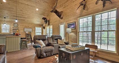 Peaceful Family Cabin on 10 Acres w/ Game Room!