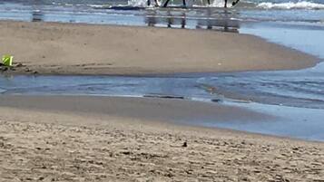 Vlak bij het strand