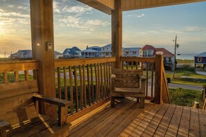 Terrace/patio - Second Wind - Pool, Game Room, and fantastic Crow's Nest views of the Island! (Dauphin Island)
