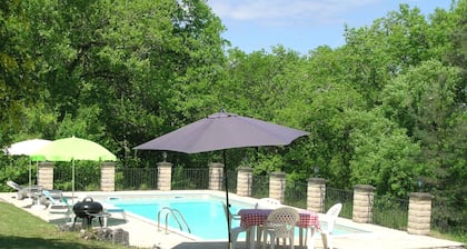 Totally Secluded Stone Cottage with Private Pool, 2 acres of Garden and Woodland