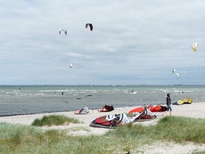 Beach nearby, sun-loungers