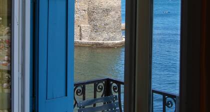 Maisonette, 6 Personen, Balkon in der Bucht von Collioure und Terrasse, einzigartige Aussicht