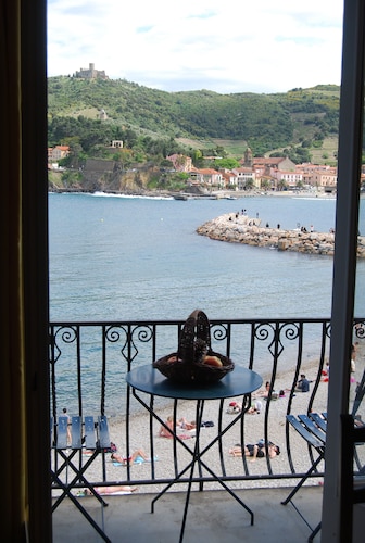 Maisonette, 6 Personen, Balkon in der Bucht von Collioure und Terrasse, einzigartige Aussicht
