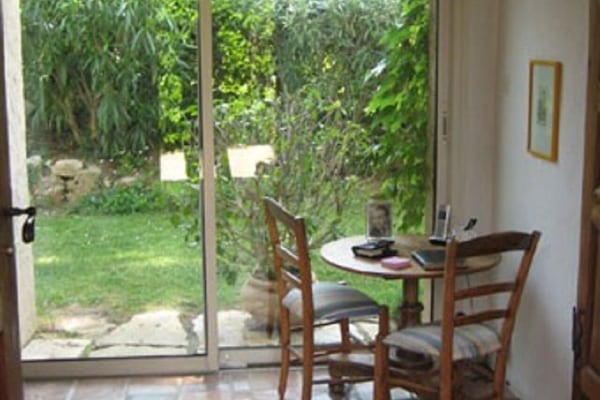 entrée côté jardin