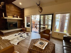 TV, fireplace, offices