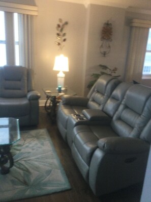 Smart TV, DVD player, books, stereo