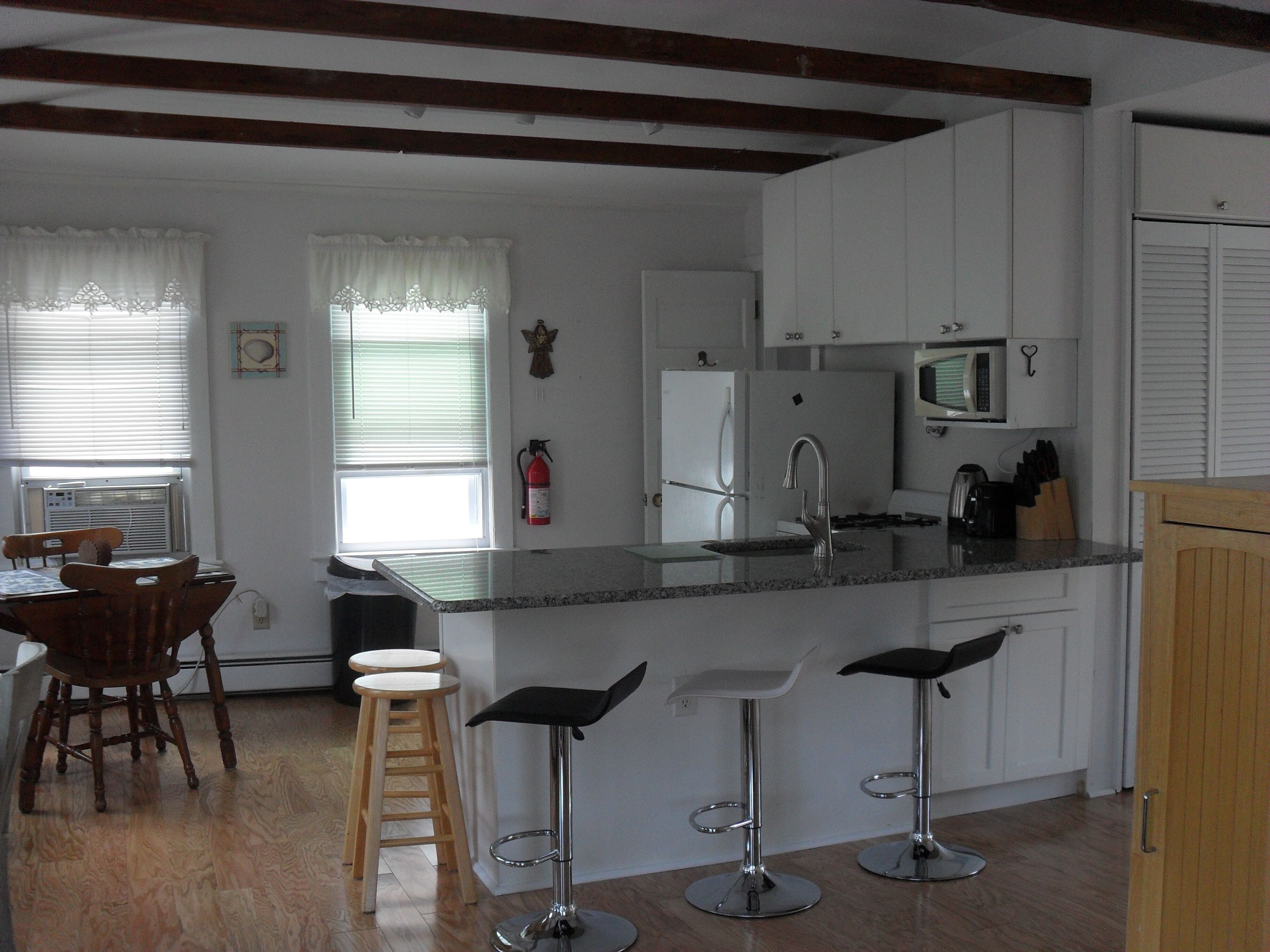 Spacious 1 B Apt, Ocean Block, Private entrance/deck Wkly summer rental