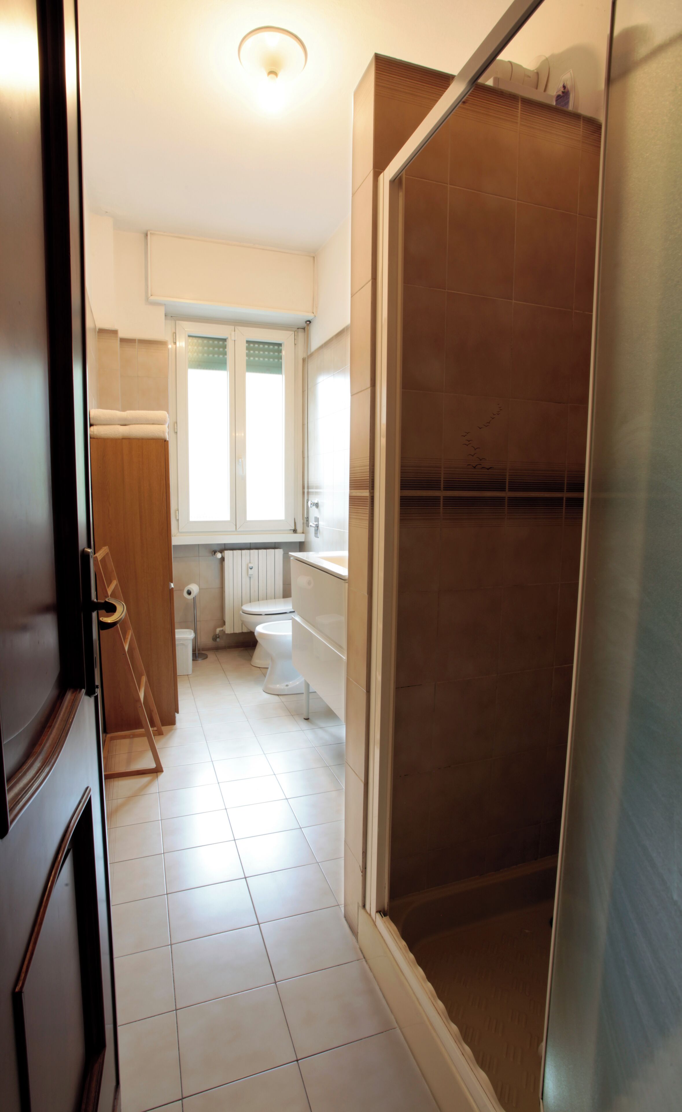 Secador de cabelo, toalhas de banho, sabonete, papel higiênico