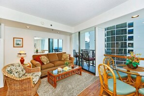 TV - Privately-owned 1 bdrm/2 bath suite in Imperial Resort Waikiki.  Enjoy amenities & beach. (Honolulu)