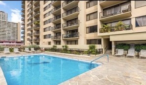 A heated pool