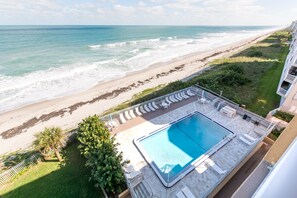 Piscine extérieure, piscine chauffée