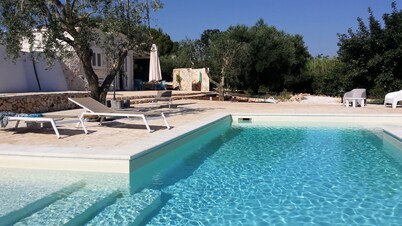 Villa Trulli Perla della Luce, Pool, AC, Privacy in olive grooves, Ceglie 2,5 km