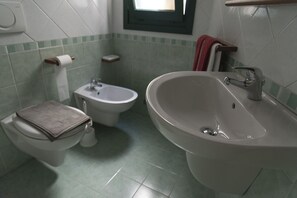 Dusch, hårtork och bidé