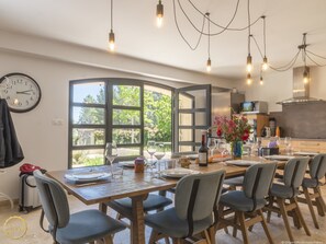 Dining - Grand Mazet garden level, 3 parental suites shared swimming pool - Vallée des Baux (Paradou)