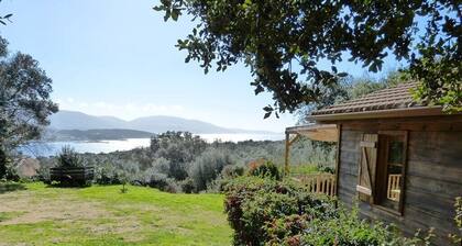 Cottage of countryside sea view