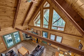 Smart TV, fireplace, video games, ping pong
