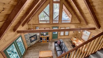 Smart TV, fireplace, video games, ping pong