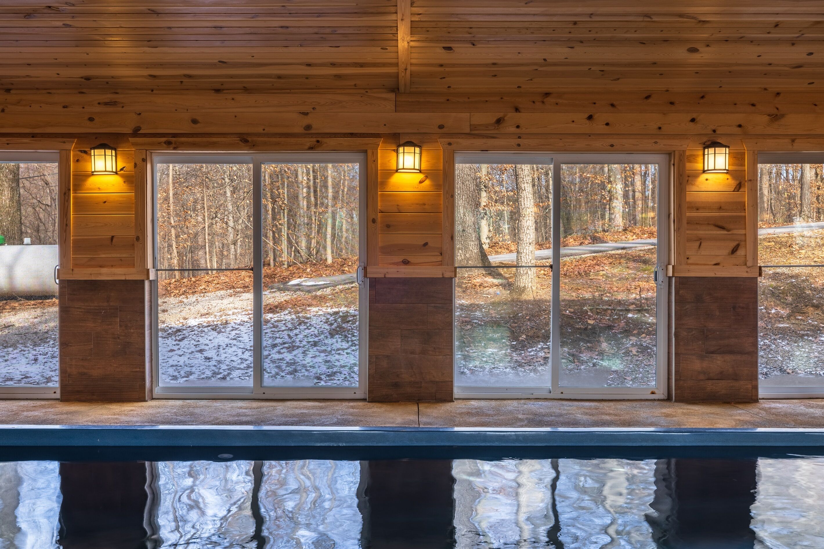 Indoor pool, a heated pool