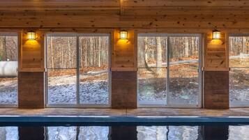 Indoor pool, a heated pool