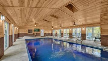 Indoor pool, a heated pool