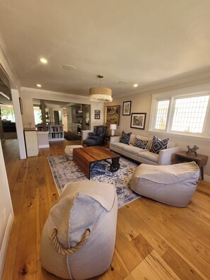 Télévision, cheminée, jeux vidéo, lecteur de DVD