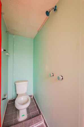Standardværelse | Badeværelse | Bruser, gratis toiletartikler, håndklæder, Sæbe