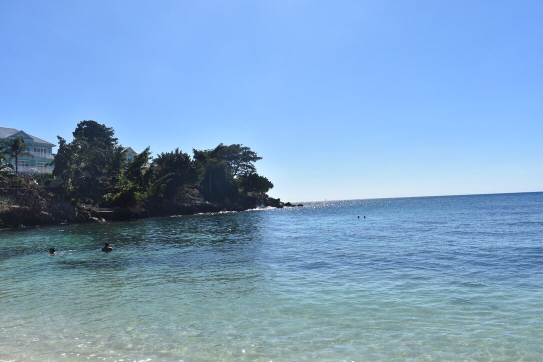 On the beach, sun loungers, beach towels