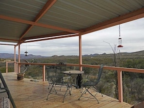 Outdoor dining - No Stock Ranch: Secluded Home w/ Large Porch (alpine)