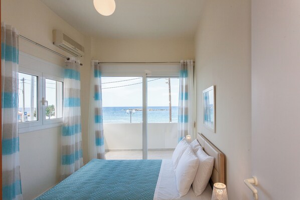 2 bedrooms, in-room safe, iron/ironing board, travel cot