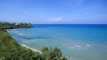 Praia particular, areia branca