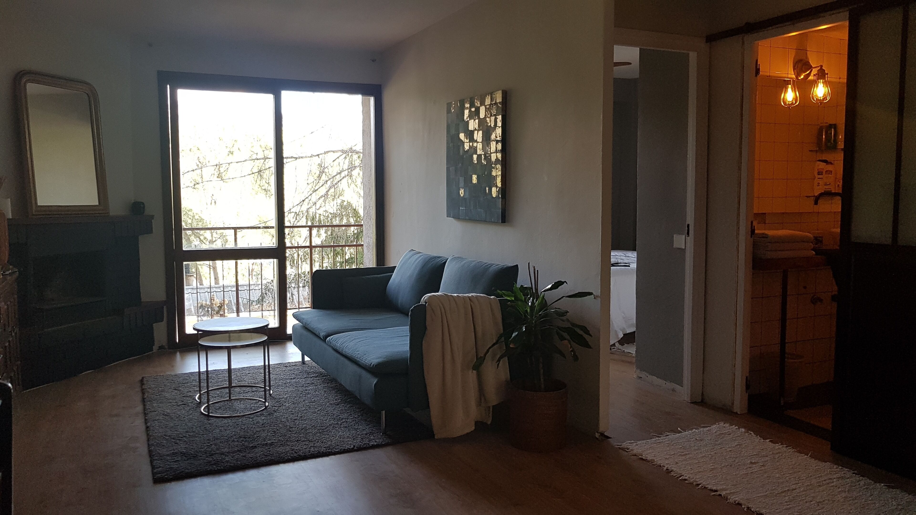 Flat in the San Juan reservoir a few steps from the lake