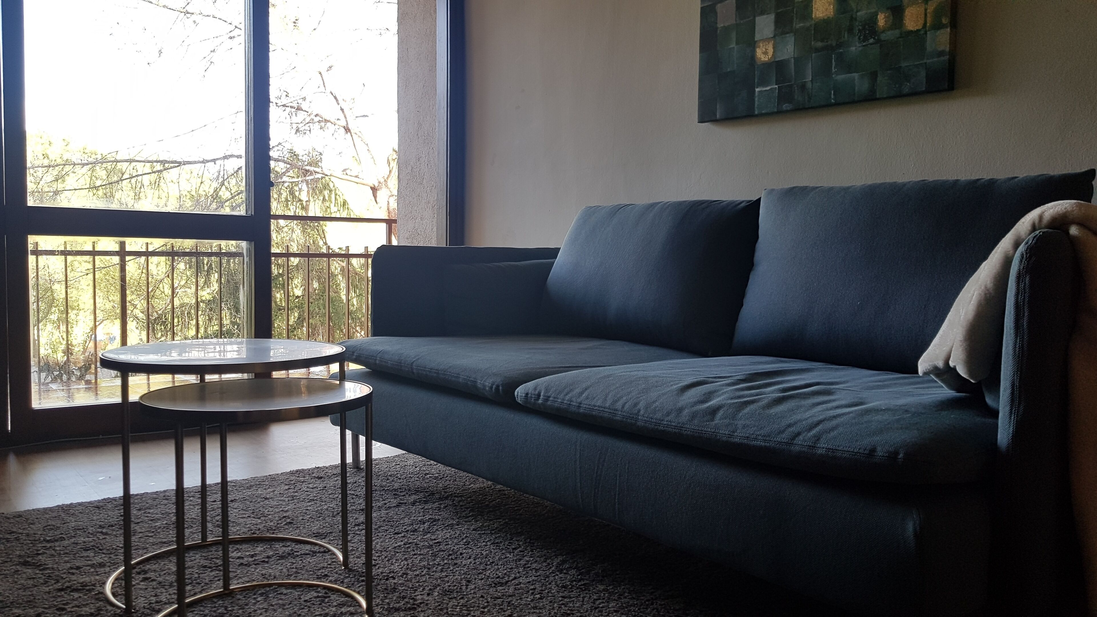 Flat in the San Juan reservoir a few steps from the lake