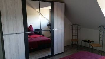 1 bedroom, desk, soundproofing, iron/ironing board