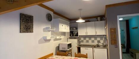 Fridge, microwave, dishwasher