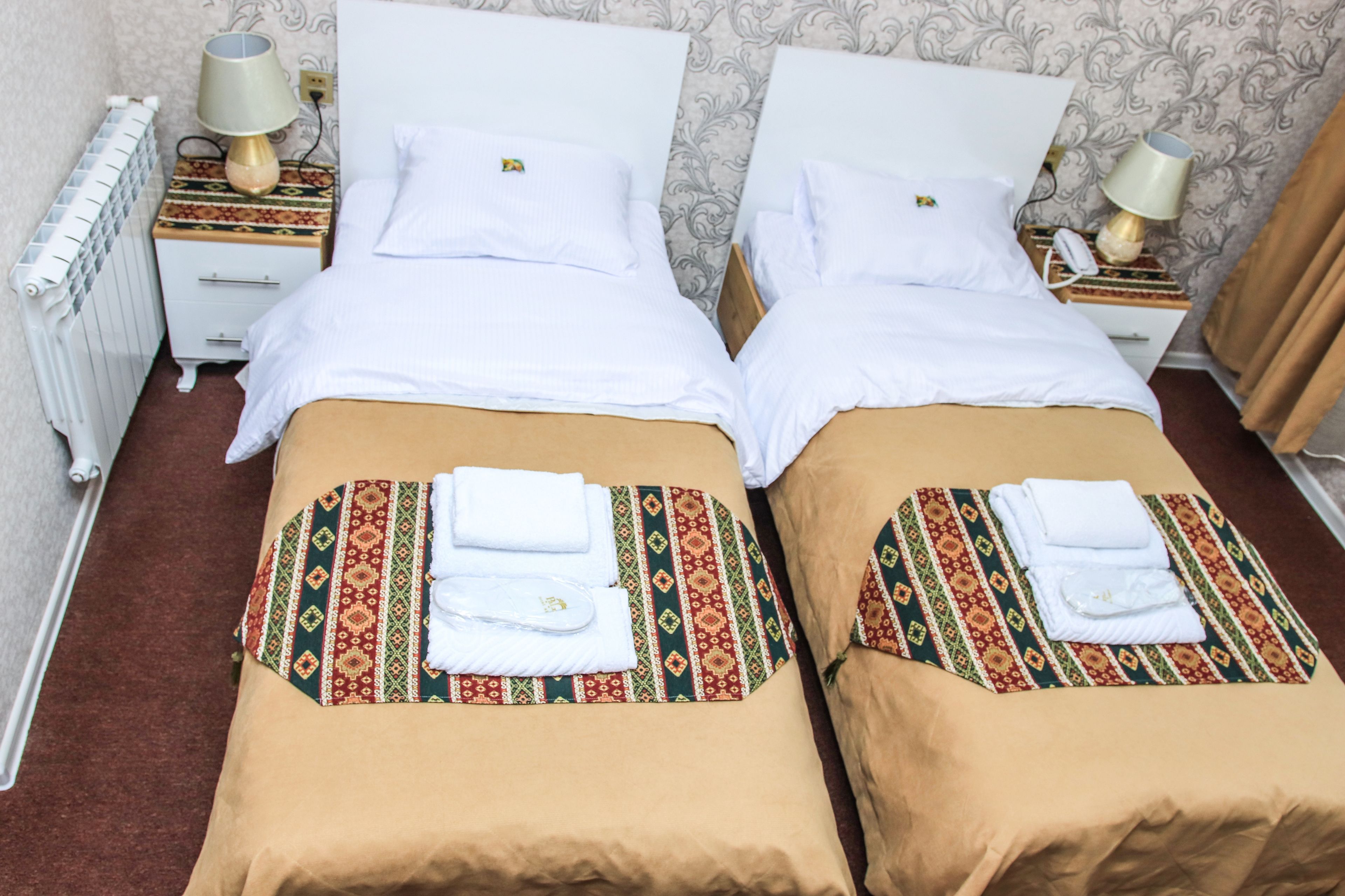 Double or Twin Room, Private Bathroom (#504) | In-room safe, desk, soundproofing, iron/ironing board