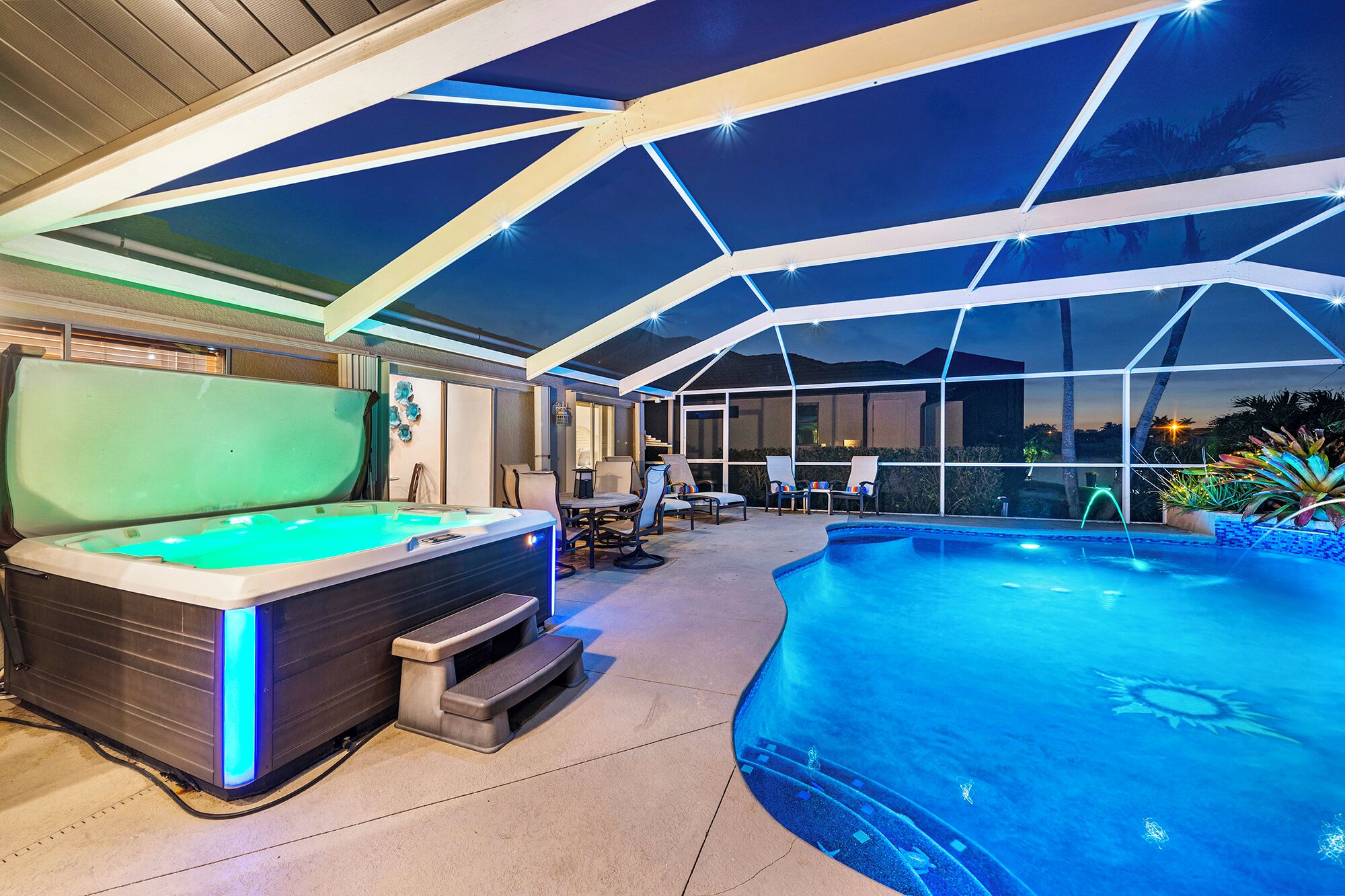 Indoor pool, a heated pool