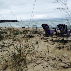 On the beach