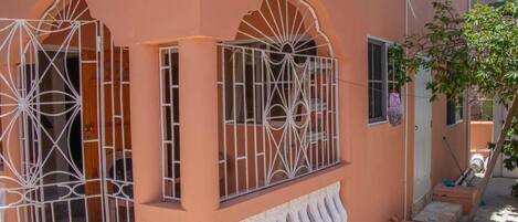 Voorkant van accommodatie