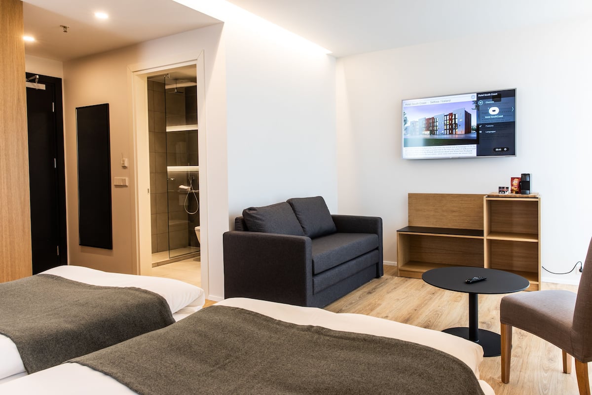 Minibar, in-room safe, desk, blackout curtains