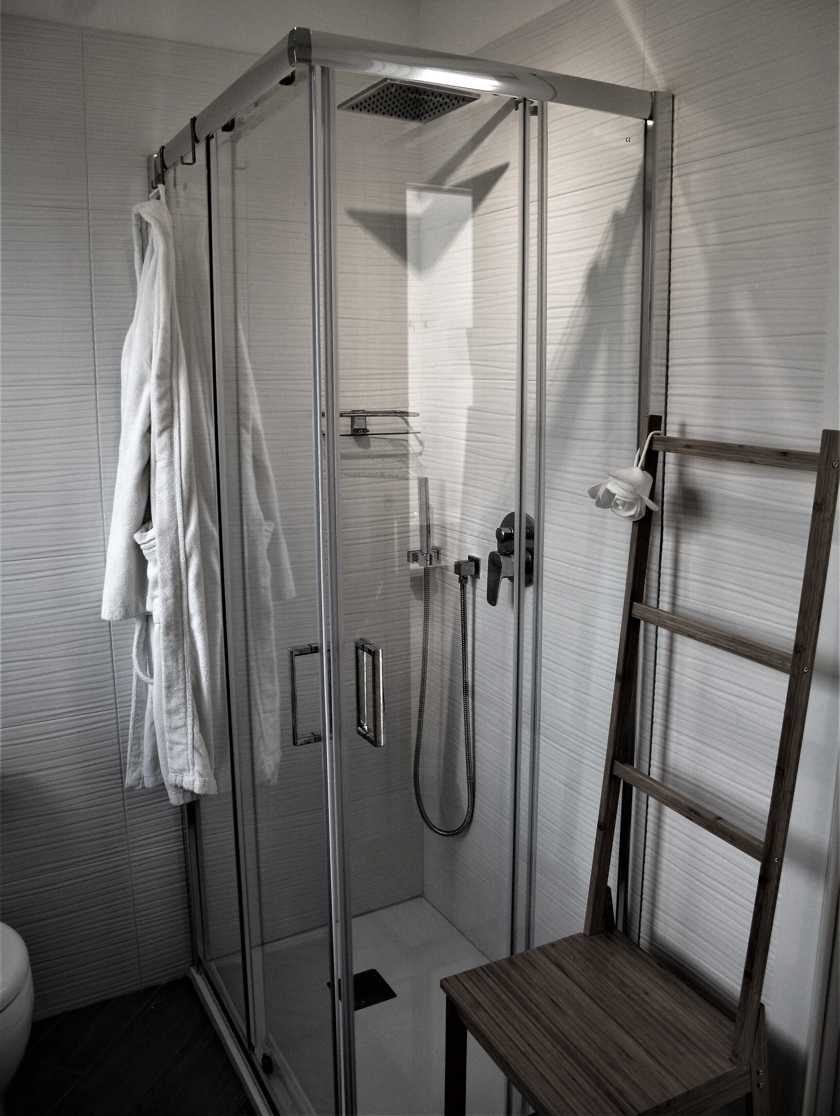 Dusche, Haartrockner, Bademäntel, Bidet