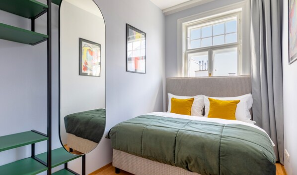 Căn hộ, 1 phòng ngủ | 1 phòng ngủ, nệm cao su hoạt tính (memory foam), két bảo mật tại phòng 