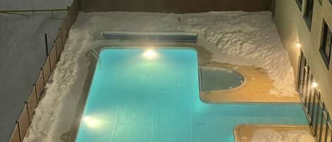 Indoor pool, outdoor pool